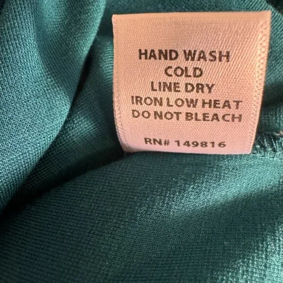 GREEN Cut-Out Long sleeve Midi Dress M - Picture 6 of 7